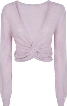 Twinset 262Tp 3153 V-neck Sweater - Dames - V-hals truien - Roze - S - Truien & Vesten