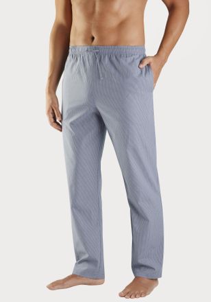 s.Oliver Pyjamahose S.OLIVER, Herren, Gr. XXL, N-Gr, blau kariert, Web, Obermaterial: 100% Baumwolle, kariert, lang, Hosen Pyjamahose