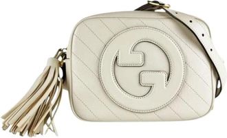 Gucci Pre-owned Vintage Schoudertas - Dames - Vintage Schoudertas - Beige - ONE Size - Leer - Vintage