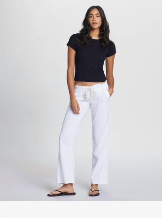 Roxy Oceanside Flared Trousers Pant In Wbbo