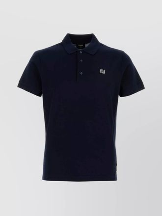 Fendi piquet polo with short sleeves