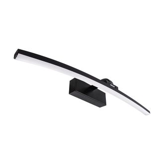 OEM Lampada Da Parete Per Bagno Sopra Lo Specchio Mamba Led 12w 4100k Ip44 Nero