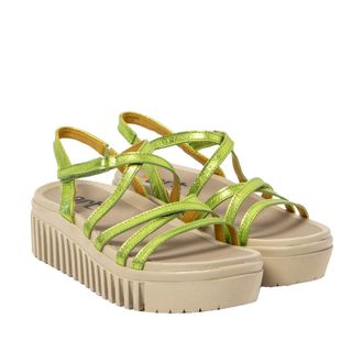 Art Womens 1576f Brighton Sandal, Metallic Pistachio, 7.5 UK
