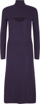 Ferragamo Lam&eacute; Wool Blend Dress