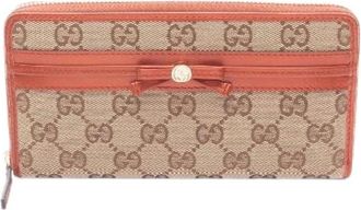 Gucci Pre-owned Wallets, female, Multicolor, Size: ONE SIZE Pre-owned Mayfair GG Canvas Long Wallet