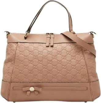 Gucci Pre-owned Handbags, female, Pink, Size: ONE SIZE Pre-owned Vintage Handbag