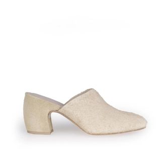 Cortana Alice Muiltjes met Hak - Dames - Muiltjes - Beige - 38 EU - Su&egrave;de - Schoenen