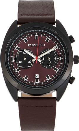 Breed Racer Chronograph Quartz Maroon Dial Mens Watch 8507