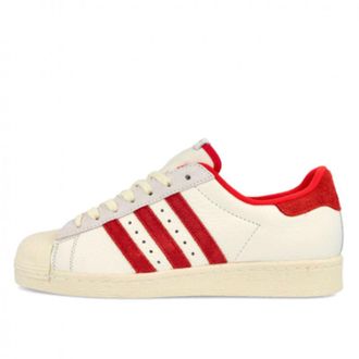 adidas Originals Superstar 80s Deluxe White Red B35982