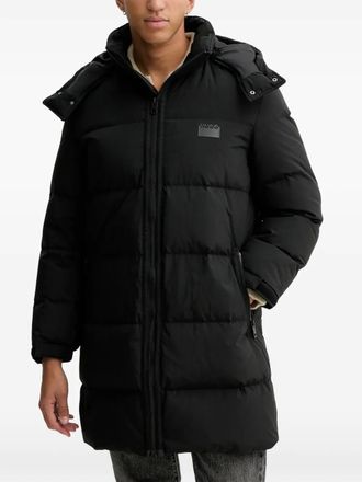 HUGO BOSS Cappotto con zip Magnuso2541 con zip e cappuccio - Nero