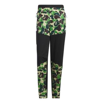 adidas x A Bathing Ape Golf Wind.Rdy Pants Black Green Camo IQ3681