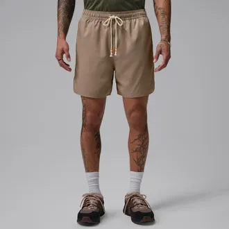 Nike Jordan Mens Jordan Brooklyn Festival Shorts in Brown | IF1963-247