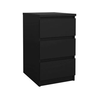 Dmora Dmora - Cajonera Accudino, C&oacute;moda Multiusos, C&oacute;moda De Dormitorio, Gabinete Con Cajones, 50x40 H70 Cm, Negro