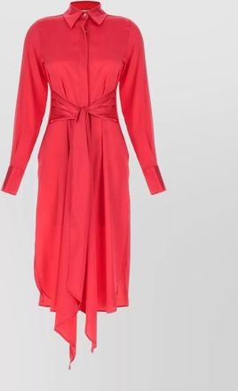 Le Twins silk maxi shirt dress