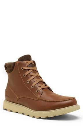 Sorel Madson II Moc Toe Waterproof Boot in Velvet Tan/Tobacco at Nordstrom Rack, Size 7.5