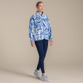 Craghoppers Dames/Dames Dante Patterned Full Zip Fleecejack (Vinca Blauw)