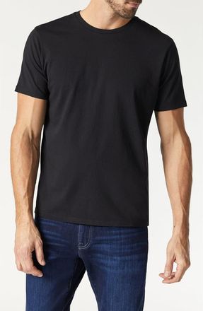 Mavi Basic Black Stretch Cotton Crewneck T-Shirt at Nordstrom, Size Small