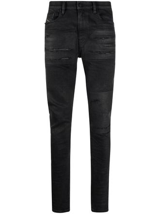 Diesel D-Amny mid-rise slim-fit jeans - men - Cotton/Polyester/Spandex/Elastane - 27/32 - Black