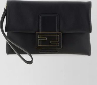 Fendi mamma baguette clutch bag chain wristlet
