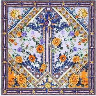 Camilla Womens Large Square Scarf In Luscious In Lisbon