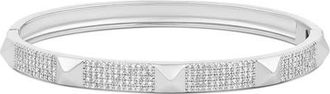 SHYMI Studded Pavé Bangle in Silver at Nordstrom