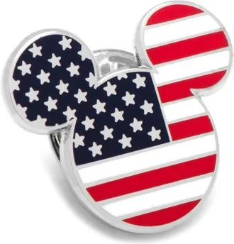 Cufflinks Inc. Mickey Mouse Stars & Stripes Lapel Pin in Red/blue at Nordstrom