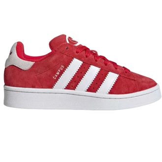 adidas Sneakers, male, Red, Size: 5 2/3 US Red Sneakers Lace-up Leather Upper Rubber Sole