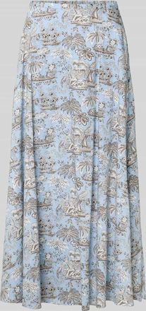 Staud Midirock mit Nahtrei&szlig;verschluss Modell Axel in Hellblau, Gr&ouml;&szlig;e XS