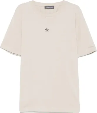 Lorena Antoniazzi T-shirt con applicazione - Toni neutri