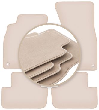 OEM Alfombrillas Beige Premium Para Audi A4 B8 Sed&aacute;n, Familiar, Avant, Allroad 2007-2015