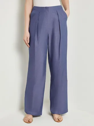 Misook Zipper Fly Wide Leg Pants