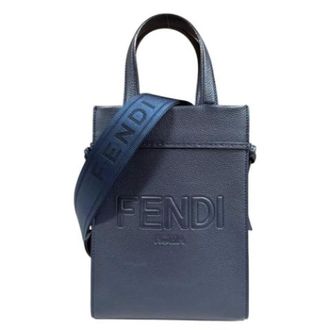 Fendi Pre-owned Leather fendi-bags - Heren - Pre-owned - Blauw - Maat: ONE Size Leer