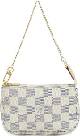 Louis Vuitton Azur Coated Canvas Pochette Pouch (Pre-Owned)