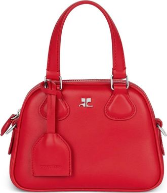 Courr&egrave;ges Borsa tote AC Stud - Rosso