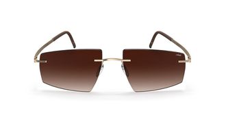 Silhouette Escondido Rimless 8747/75 7620 Mens Sunglasses Gold Size 54