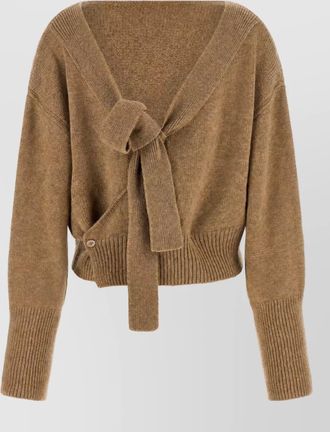 Ermanno Scervino cashmere oversized boat neck cardigan