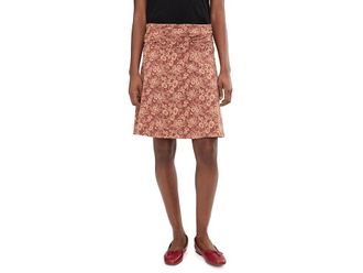 Toad&Co Chaka Skirt Womens Skirt Copper Print : MD, Cotton/Jersey/Spandex
