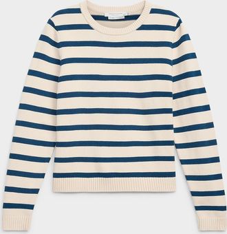 Contemporaine Womens Contrasting trim striped sweater