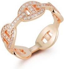 Glaze Jewelry 14-Karat Rose Gold Frozen Mariner Link Ring at Nordstrom Rack, Size 10