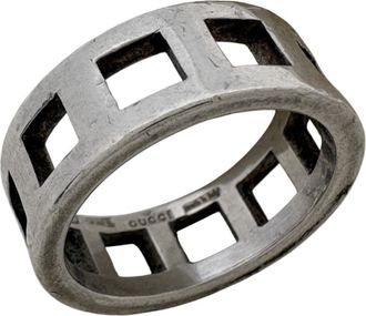 Gucci Silver 925 Band Ring (Pre-Owned)