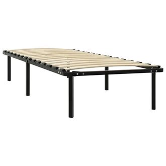 Berkfield Home Bed Frame without Mattress Black Metal 100x200 cm