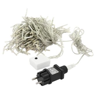 ECD Germany Cadena De Luces 2m De Longitud 240 Led Pvc Guirnalda De Luz Blanco Fr&iacute;o 12 Funciones De Iluminaci&oacute;n Navide&ntilde;a Interior Exterior Ip-44 Ideal Para &Aacute;rbol 