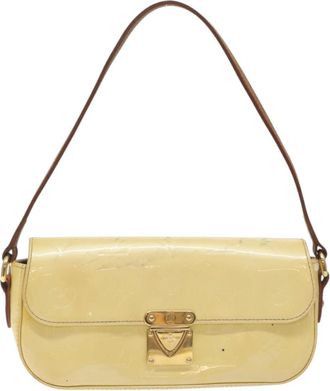 Louis Vuitton Malibu Street Beige Patent Leather Shoulder Bag (Pre-Owned)
