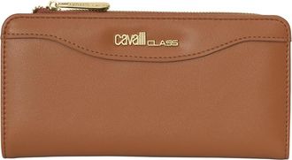 Cavalli Compacte Tweevoudige Portemonnee - Dames - Portefeuilles - Bruin - ONE Size - Accessoires
