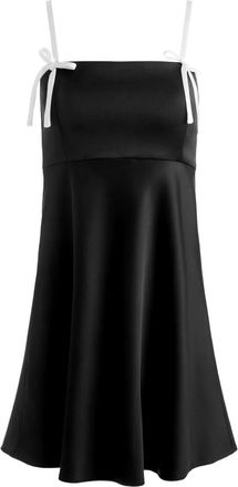 Alice & Olivia Abito corto Morgan con fiocco - Nero
