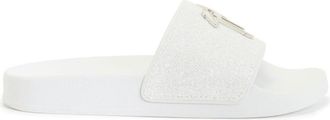 Giuseppe Zanotti Brett slides - women - Cotton - 35 - White