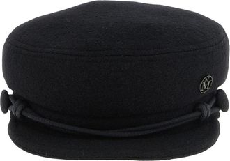 Maison Michel New Abby Sailor Hat - Dames - Hoeden - Zwart - M - Katoen - Accessoires