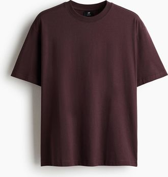 H&M T-Shirt in Loose Fit - Purple