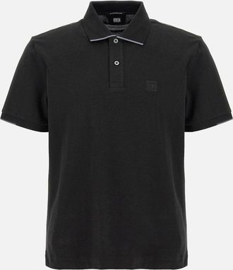C.P. Company Mens C.P Company Metropolis Series Black Polo Shirt - Size: 36