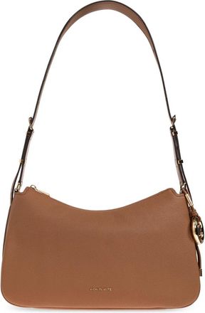 Michael Kors Nolita Medium Schoudertas van generfd leer - Dames - Schoudertassen - Bruin - ONE Size - Leer - Tassen